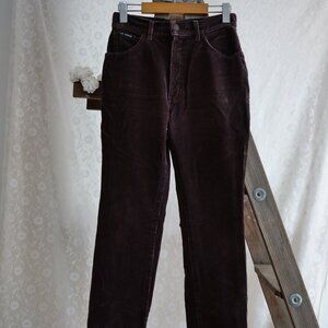 Vintage 1970s Lee Cooper Retro 70s High Rise Corduroy Pants Brown Jeans